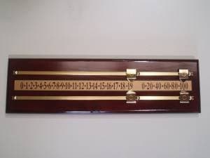 MAHOGANY MINI SNOOKER SCOREBOARD by SGL - Snooker Scoreboard deal on Amazon UK