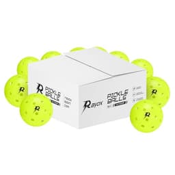 RAYOX Pickleball Balls - Indoor and Outdoor, Pack of 4 or 24, Official Size, 40 Holes, High Durability and Optimal Bounce, Beginner and Pro Players