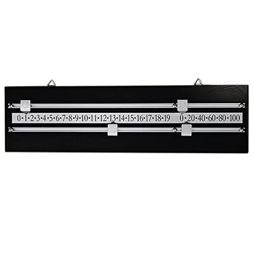 Jandra Snooker Scoreboard Complete with Scorer/Rails and Pointers for Billiard Lovers Snooker Game Billiard Score Black