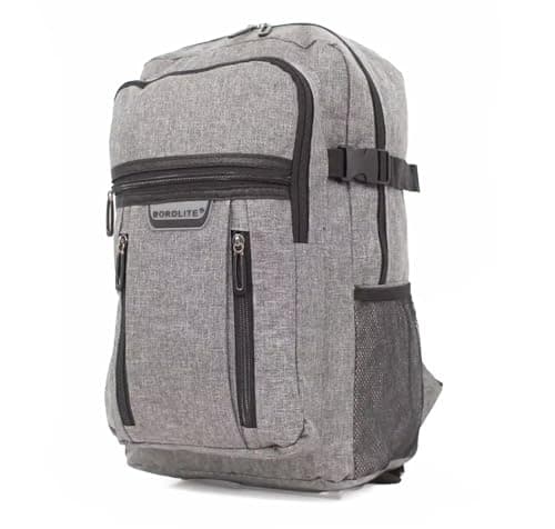 Ryanair Cabin Bag 40x30x20 | Cabin Max Suitcase | Carry On Backpack Underseat CabinBag | Carry on Luggage for Men Women | Travel Bag Backpack (Light Grey - Design 2)