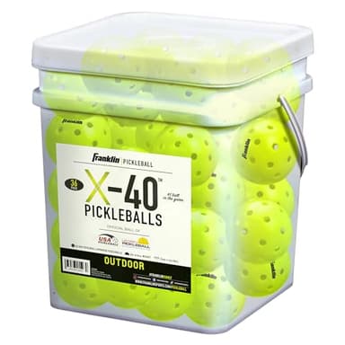 Franklin Sports Outdoor Pickleballs - X-40 Pickleball Balls - USA Pickleball (USAPA) Approved - US Open Ball - Pickleball Ball deal on Amazon UK