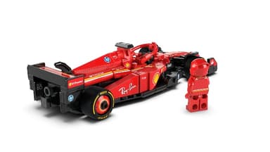 LEGO Speed Champions Ferrari SF-24 F1 Race Car Toy with a Collectible Formula 1 Driver Minifigure - Model Kits for 10+ Year Old Boys & Girls or Adult Motorsport Fans 77242