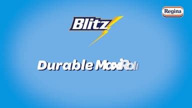 Regina Blitz Household Towels – 8 Triple Layered Rolls, 70 Sheets Per Roll, Paper Packaging, FSC Certified Paper, Recyclable Packaging, 60% Larger Than Standard Kitchen Roll Sheets