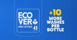 Ecover Concentrated Fabric Softener, Fabric Conditioner to Soften Your Clothes, Fresh Apple Blossom & Almond Scent 1 x 57 Washes, 1 x 1.43L