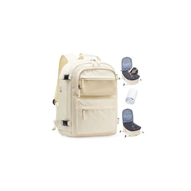 BJLFS Vacuum Backpack Travel Bag With Pump Ryanair Cabin Bags 40x30x20 Underseat Carry-ons Bag Wizzair Easyjet Vueling Hand Luggage Vacuum Bags For Travel Waterproof Laptop Backpack Women 17 inch