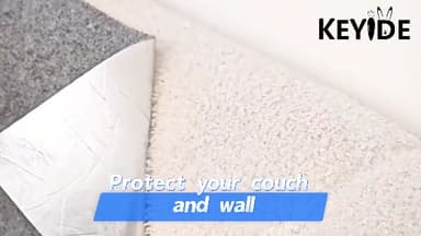 79 x 16 Cat Wall Climbing Carpet, Wall Scratcher Pad from Indoor Cat Couch Furniture Protector, Post DlY Kitten Corner Protector(Grey)