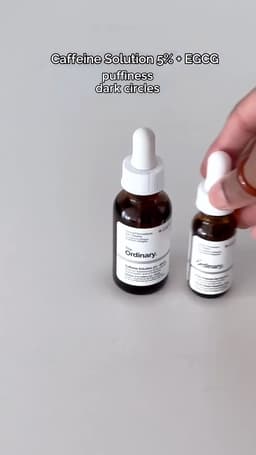 The Ordinary Caffeine Solution 5% + EGCG, Depuffing Eye Serum for Dark Circles and Tired Eyes, 30ml