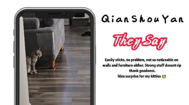 Cat Anti Scratch Tape (30cm x 5m) Transparent Anti Scratch Furniture Protector, Wear and Scratch Resistant Cat Scratch Deterrent Sticky Paws Tape for Carpet, Sofa, Couch, Door