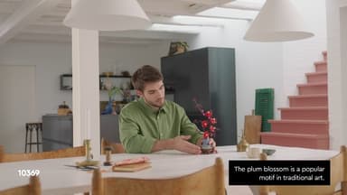 LEGO Botanicals Plum Blossom Set For Adults - Artificial Flowers for Indoor incl. a Buildable Flowerpot - Home Office Decor Display Piece - DIY Gift for Women and Men - 10369