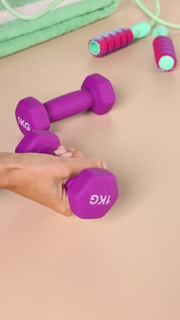 Amazon Basics Neoprene Dumbbell Pair, 2 kg, Pink