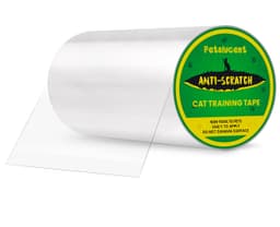 Petslucent Cat Anti Scratch Tape, Door Protector from Dog Scratching, Clear Training Self Adhesive Tape for Carpet, Sofa, Couch, Door (20cm x 3m)