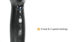 Remington Hair Dryer Ionic (Powerful, Fast Professional Styling, Diffuser, Concentrator, Ionic Conditioning for Frizz Free Hair, 3 Heat / 2 Speed Settings, Cool Shot, 2200W, Purple) D3190