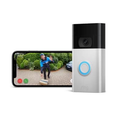 Ring Video Doorbell (2nd Gen) | Wireless Video Doorbell Security Camera with 1080p HD Video, battery-powered, Wifi, easy installation | 30-day free trial of Ring Home | Works with Alexa