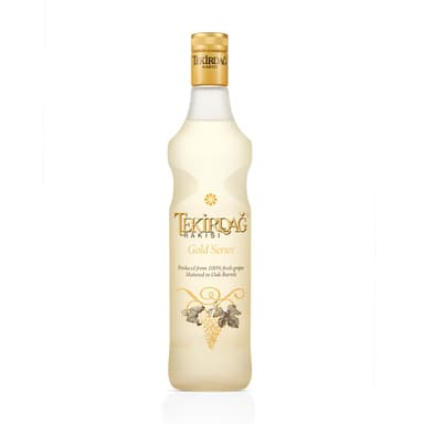 Tekirdag Rakısı Gold Series 70cl, 45% ABV, Distilled from 100% Fresh Grapes, Aged in Oak Barrels, Signature Golden Hue with Aniseed Flavour, Award-Winning Spirit, Made in Türkiye