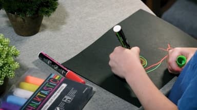 Colorful Art Co. Liquid Chalk Pens - Set of 8 Neon Colors - Washable Chalkboard Markers for School Blackboard, Menu Board, Mirror, Ceramics, Car Window Glass, Easy to Erase - Blackboard Board deal on Amazon UK