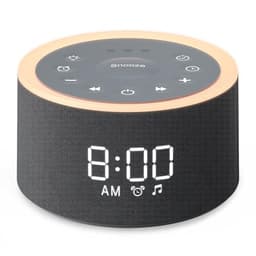 Dreamegg White Noise Machine, D1+ White Noise Machine with Nursery Night Light 29 Soothing Sounds, Sound Machine Alarm Clock with 6 Wake Up Sound for Adults Baby, 0-100% Dimmable Display, Black