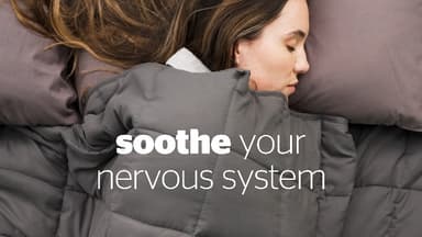 Silentnight Wellbeing Weighted Blanket - Anxiety & Stress Relief for Adults Insomnia Therapy - Sensory Calming Heavy Quilted Hug Blanket - 6.8kg, 150x200cm, Grey