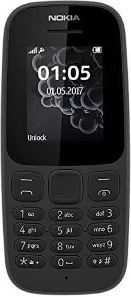 Nokia 105 UK Sim-Free Mobile Phone - Black