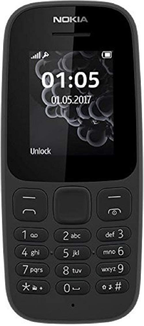 Nokia 105 UK Sim-Free Mobile Phone - Black