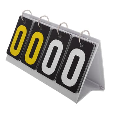 BESPORTBLE Flip Scoreboard Small Tabletop Score Keeper for Snooker Tennis and Volleyball Sturdy Black and Yellow Plastic Portable Score Counter for Sports Competitions - Snooker Scoreboard deal on Amazon UK