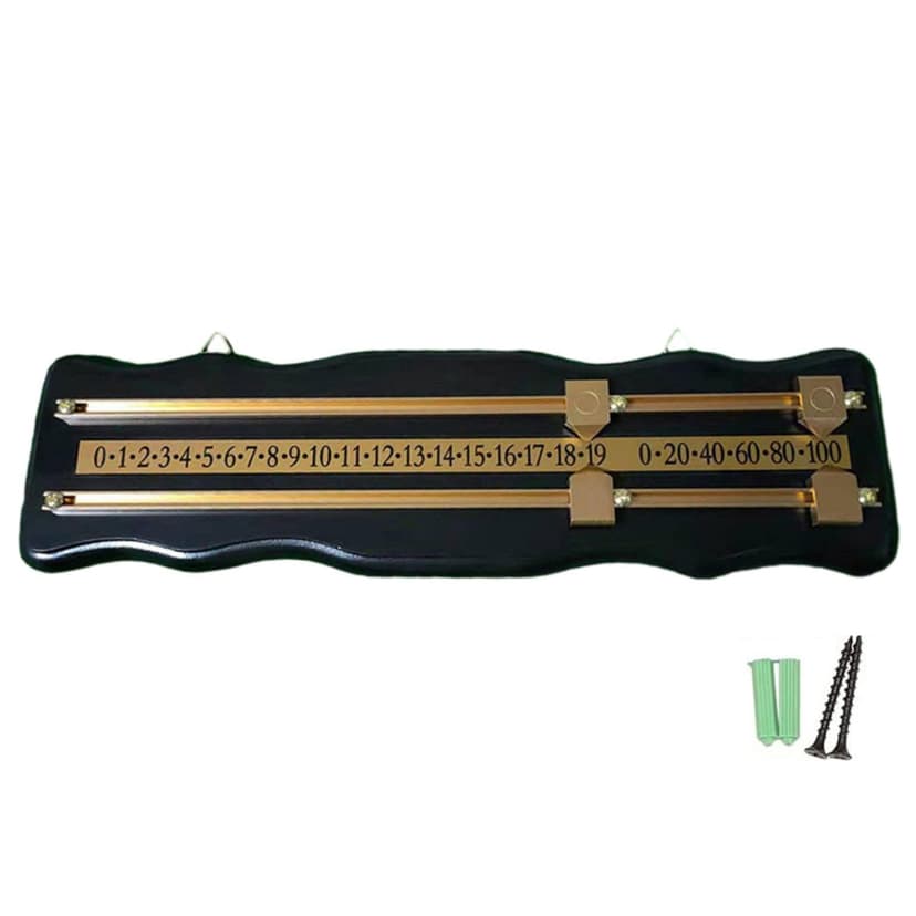 Partslety Billiards Scoreboard Reusable Scoreboard Sport Scoreboard Billiard Scorekeeper Snooker Score Board Snooker Scoreboard Convenient Score Board Scorer Wood Major Black