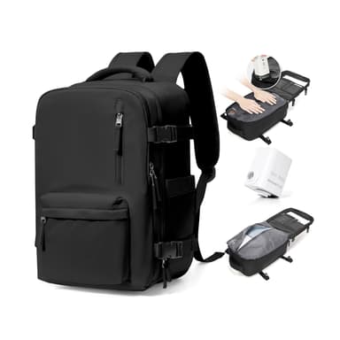 BJLFS Vacuum Backpack Travel Bag With Pump Ryanair Cabin Bags 40x30x20 Underseat Carry-ons Bag Wizzair Easyjet Vueling Hand Luggage Vacuum Bags For Travel Waterproof Laptop Backpack Women 17 inch