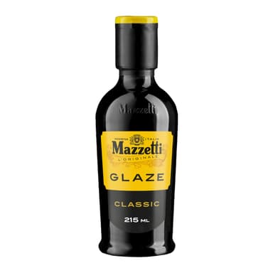 Mazzetti Balsamic Glaze, with Balsamic Vinegar of Modena. The original gourmet glaze, thick and sweet. Perfect for salads, meats and vegetables. Made in Italy, Black, 215 ml (Pack of 1)