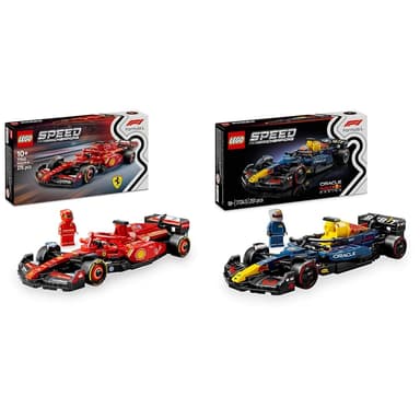LEGO Speed Champions Formula One Bundle - incl. Ferrari SF-24 F1 (77242) Race Car Toy for Kids & Oracle Red Bull Racing RB20 F1 (77243) Race Car Model Kit for Adult Motorsport Fans