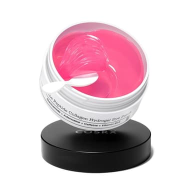 COSRX Pink Peptide Collagen Hydrogel Eye Patches Wrinkle Patches for Puffy Eyes, Dark Circles, Eye Bags, Wrinkles and Fine Lines, Firming and Depuffing Under Eye Masks, Korean Skincare 60 Patches