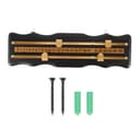 Littlecatch Snooker Scoreboard Wall Mounted Stained Wood Billiards Scorekeeper with Brass Markers, Pub Games Accessories Score Board Black Snooker Pool Tracker