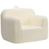 BEJOY Kids Sofa Ultra-Soft Snuggle Foam Filled Chair, Single Cuddly Sherpa Reading Couch for Boys and Girls, Cream