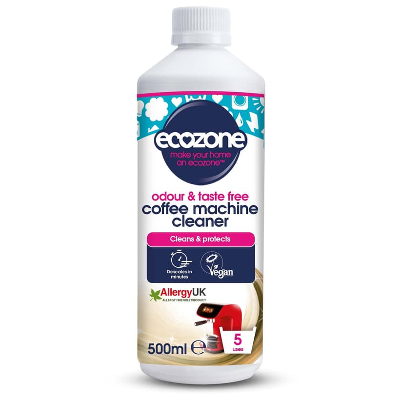 Ecozone Coffee Machine Cleaner and Descaler 500 ml - 5 Applications per bottle