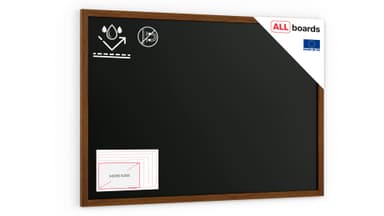 ALLboards Outdoor Chalkboard Waterproof Chalkboard with Varnished Wooden Frame 150x100cm, Chalk Writing Board Blackboard Outdoor,