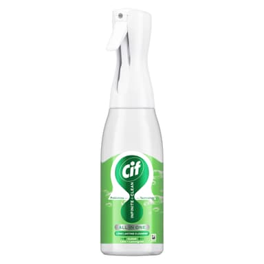 Cif Infinite Clean Lime & Lemongrass All in One Cleaner Spray with probiotics technology for a long-lasting clean* 590 ml
