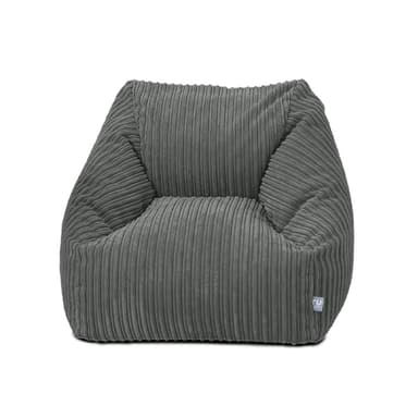 rucomfy Beanbags Big Kids Snuggle Chair - Large Corduroy Seating for Children & Teenagers - Home Furniture Living Room or Bedroom - Machine Washable - 70 x 80 x 60cm (Slate Grey, Beanbag Only) - Snuggle Chair deal on Amazon UK