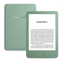 Amazon Kindle (newest gen) – Lightest and most compact Kindle with glare-free display, faster page turns, adjustable front light and long battery life – 16 GB – With Ads – Matcha