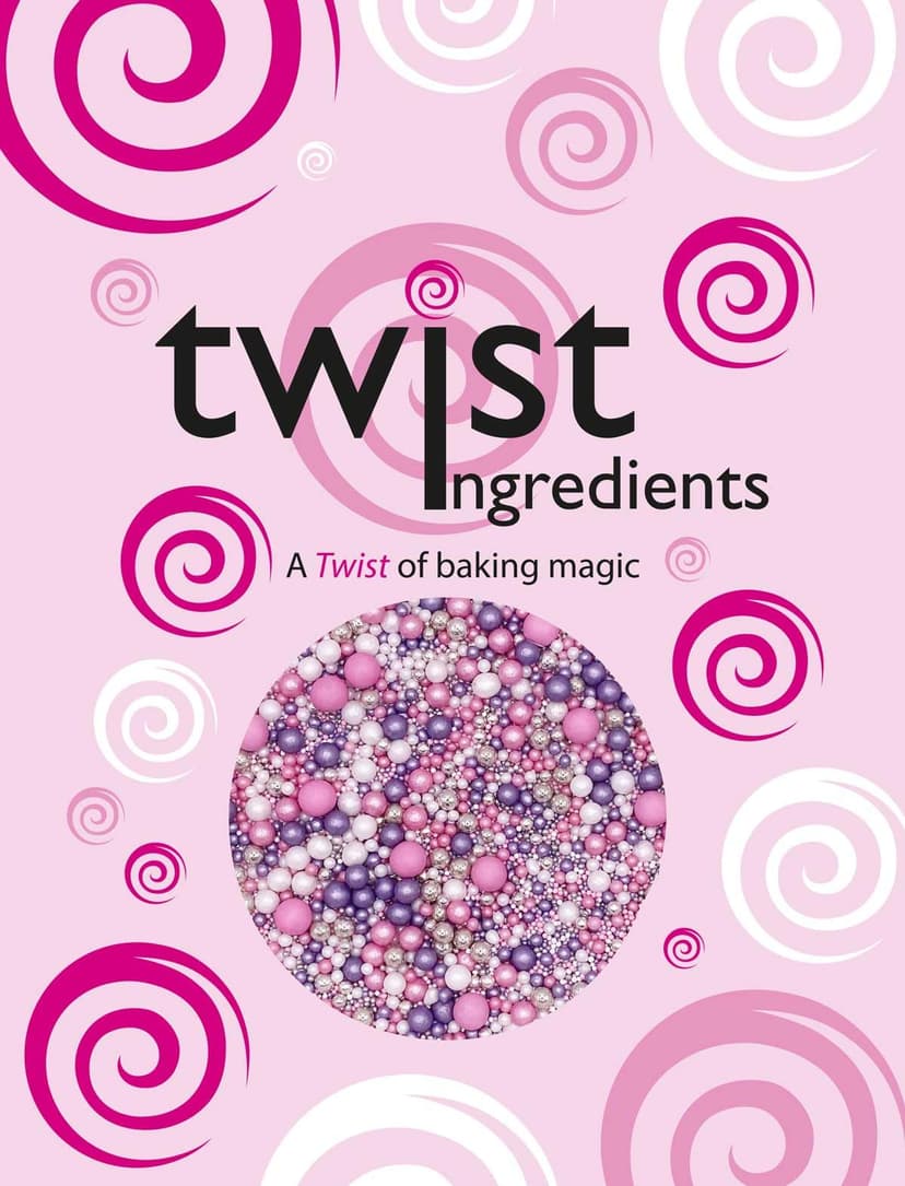 Twist Ingedients - Pearls Mix - Twinkle Ice Pink - Cake Topper Sprinkles - 800g Edible Shimmer Ball Cupcake Decorations - Weddings, Christenings & Valentines