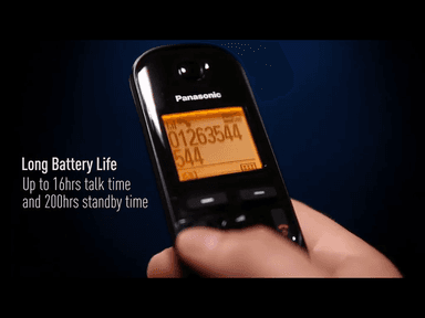 Panasonic KX-TGC220EB DECT Cordless Phone with Answering Machine, 1.6 inch Easy-to-Read Backlit Display, Nuisance Call Blocker, Hands-Free Speakerphone, ECO Mode – Black, Single Handset Pack