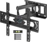 PERLESMITH TV Wall Bracket for 26-60 inch TVs, Swivel Tilt TV Bracket with Tool-free Tilt Adjustment and Spirit Level, Wall Mount Supports up to 40kg, Max VESA 400x400mm PSMFK10