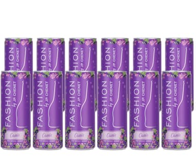 JP Chenet - Fashion Cassis, Aromatised Sparkling Wine, Ready-to-drink cocktail in a can (12 x 0,25cl)