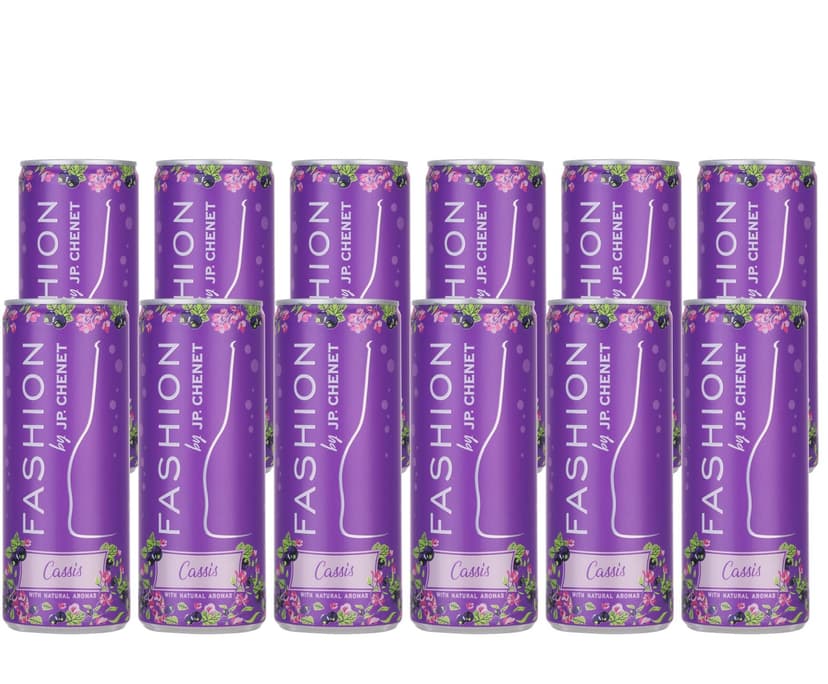 JP Chenet - Fashion Cassis, Aromatised Sparkling Wine, Ready-to-drink cocktail in a can (12 x 0,25cl)