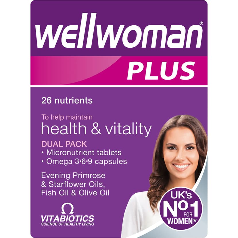 Multivitamin Tablets for Women, Wellwoman Tablets Plus Omega 3-6-9