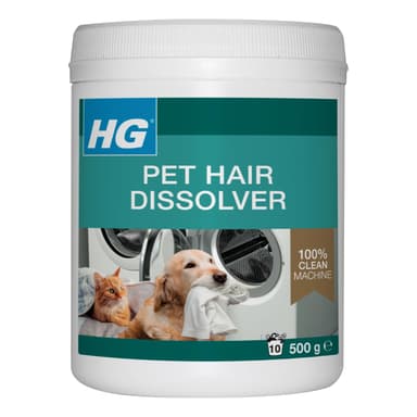 HG Pet Hair Dissolver, Pet Hair Remover for Clothes & Textiles, Dog Hair Remover & Cat Hair Remover Detergent for Washing Machine, Pet Friendly & Washing Machine Safe - 500g