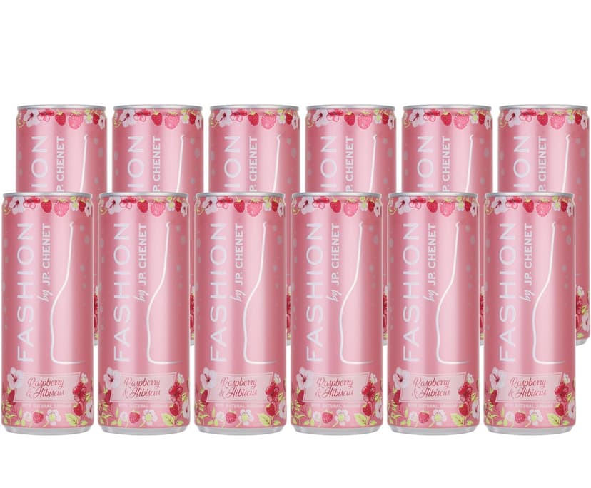 JP Chenet - Fashion Raspberry & Hibiscus, Aromatised Sparkling Wine, Ready-to-drink cocktail in a can (12 x 0,25cl)