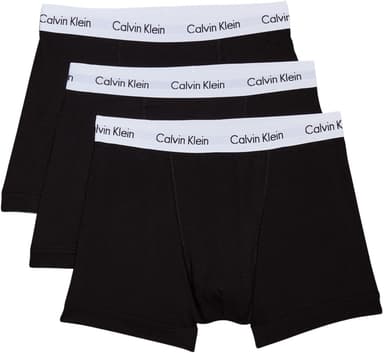 Calvin Klein Men’s 3 Pack Trunks, Black (Black), M