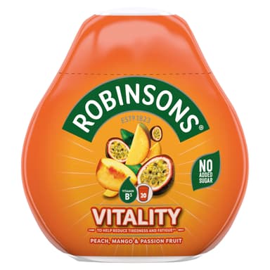Robinsons Vitality Benefit Drops Peach, Mango & Passion Fruit - 66ml