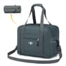BAGZY Wizz Air Cabin Bags 40x30x20 Foldable Underseat Cabin Bags Duffel Bag 25L Nylon Holdall Hand Luggage Case Carry on Luggage Flight Bag Waterproof Weekend Bag Baggage Organiser Storage Grey
