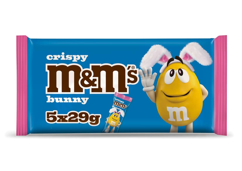 M&M's Crispy Multipack Chocolate Easter Bunny 5 x 29g