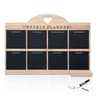 Empire Blackboard Daily Work & Meal Planner - Wall Mounted, Dry Erase, Pen Included, Large Wooden Board with White Cloth