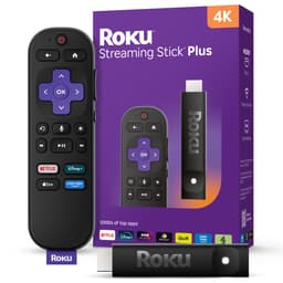 Roku® Streaming Stick™ Plus 2025 – 4K and HDR Roku Streaming Device for TV with Voice Remote – Free and live TV
